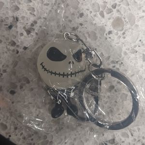 Glow in the dark Jack Skellington keychain